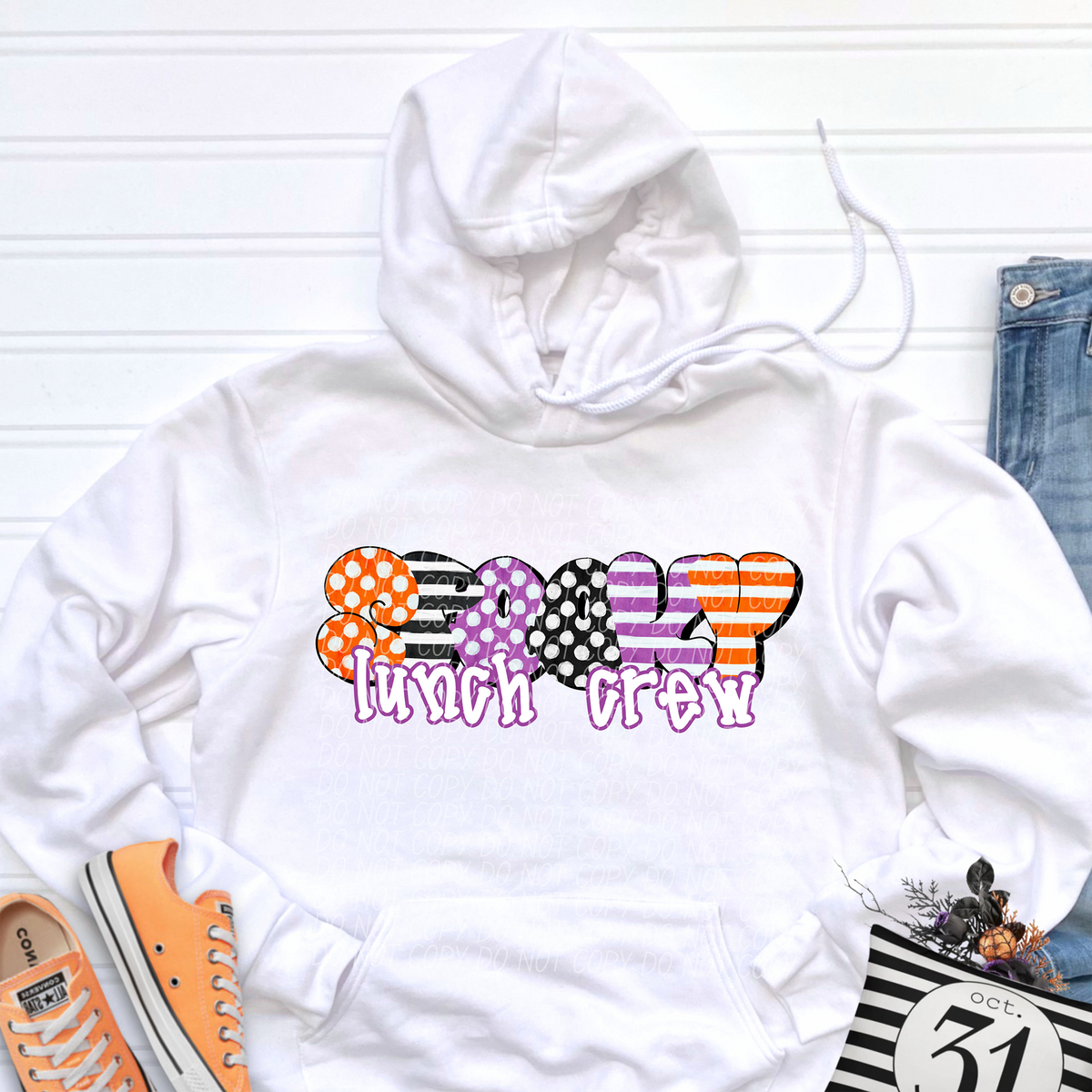 Spooky Lunch Crew 54469 DTF transfer