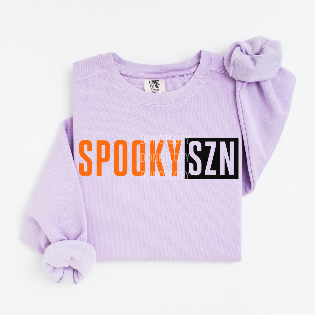 Spooky season SZN orange and black (CSG) DTF Transfer