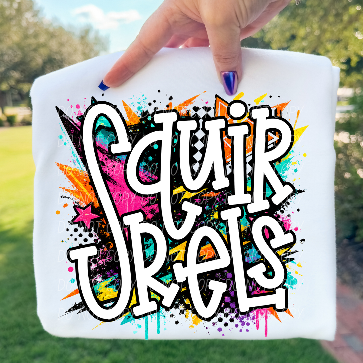 Squirrels Totally Tubular (City) DTF Transfer