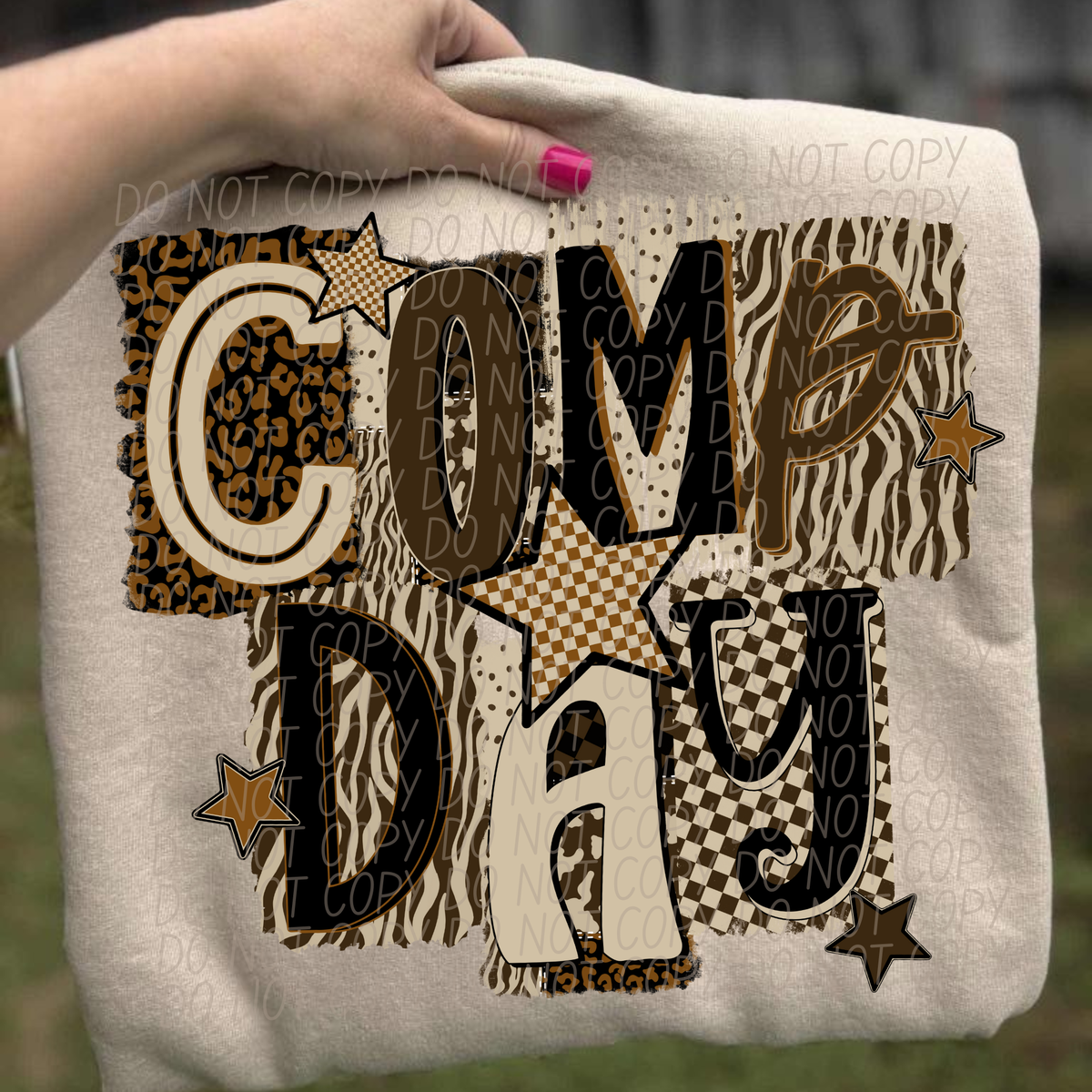 Brown Comp Day star (City) DTF Transfer