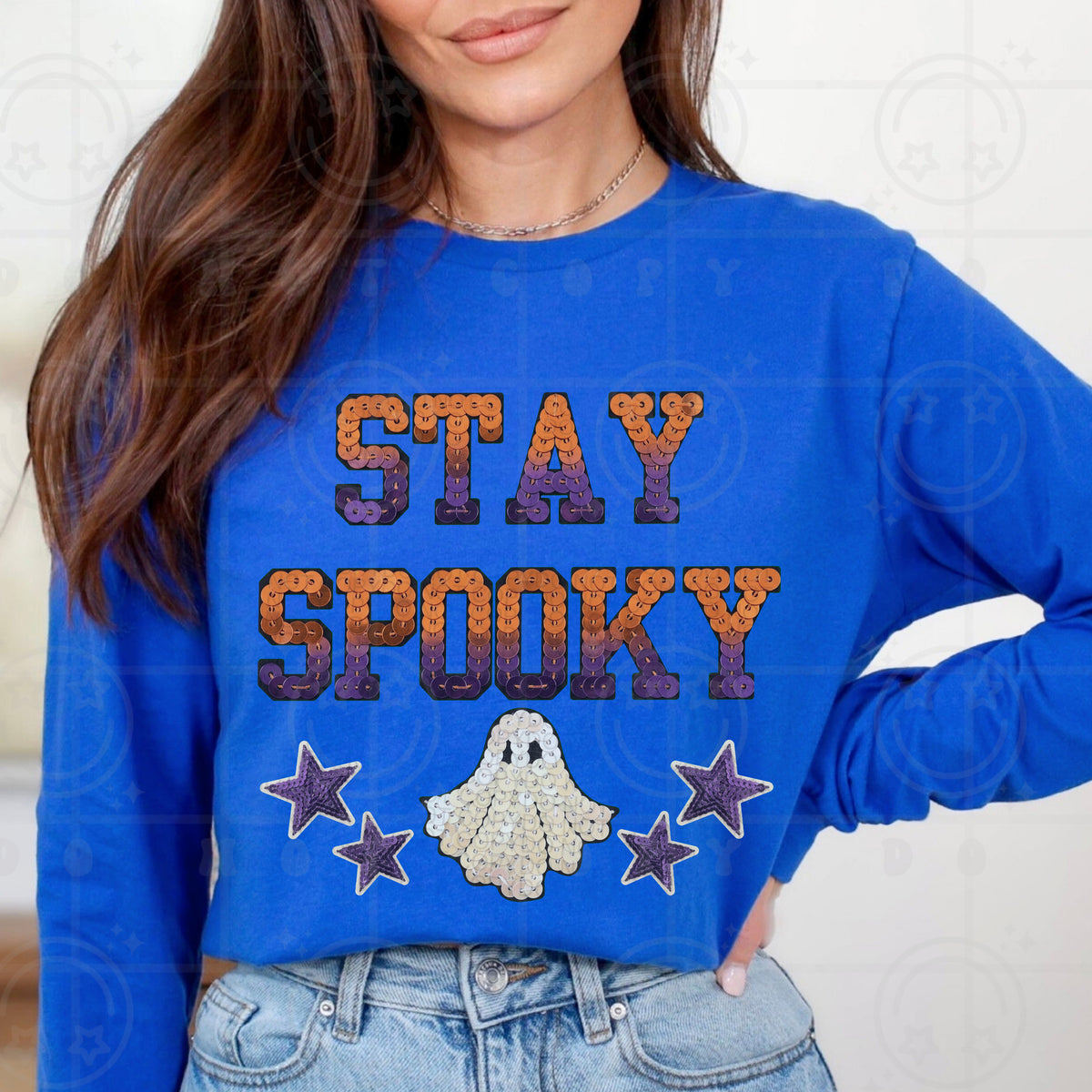 Stay spooky faux ombre rhinestones (HW) DTF Transfer