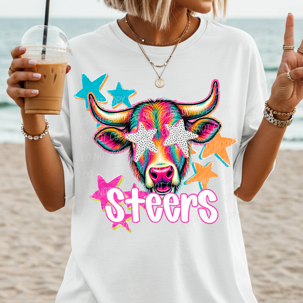 Steers pop art (City) DTF Transfer