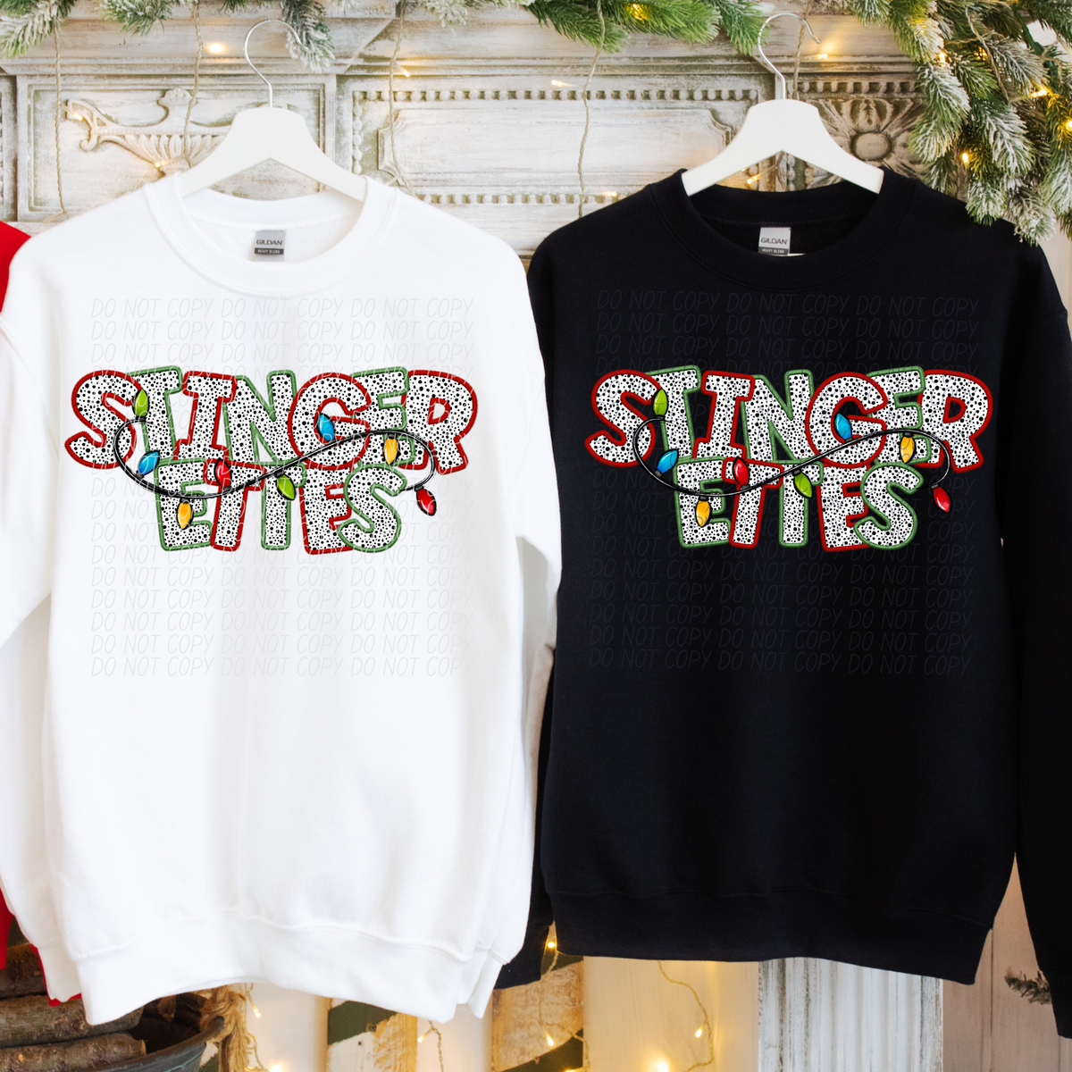 Stingerettes Christmas Light Mascots (City) DTF Transfer