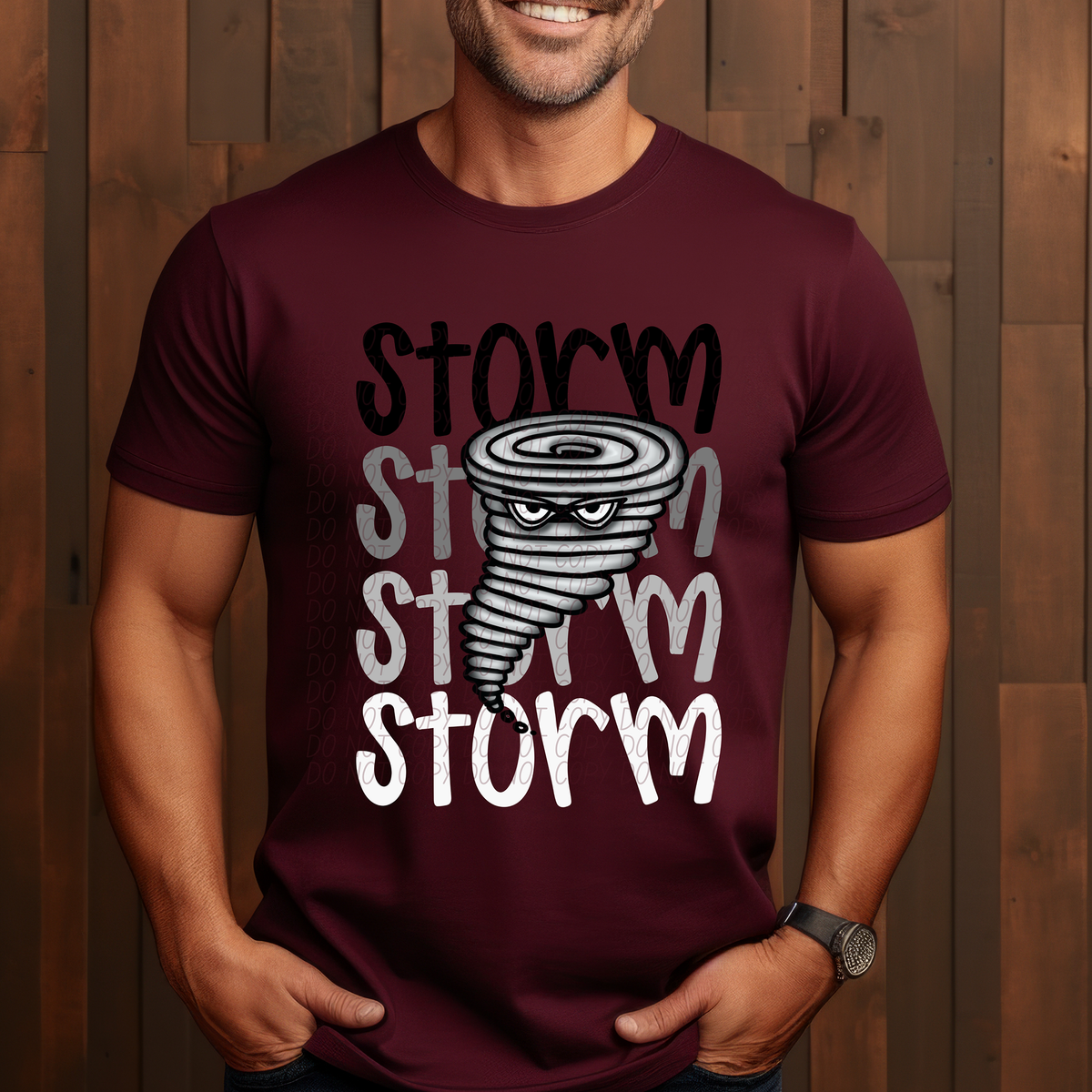 Storm Word Stacked (CITY) 57468 DTF transfer