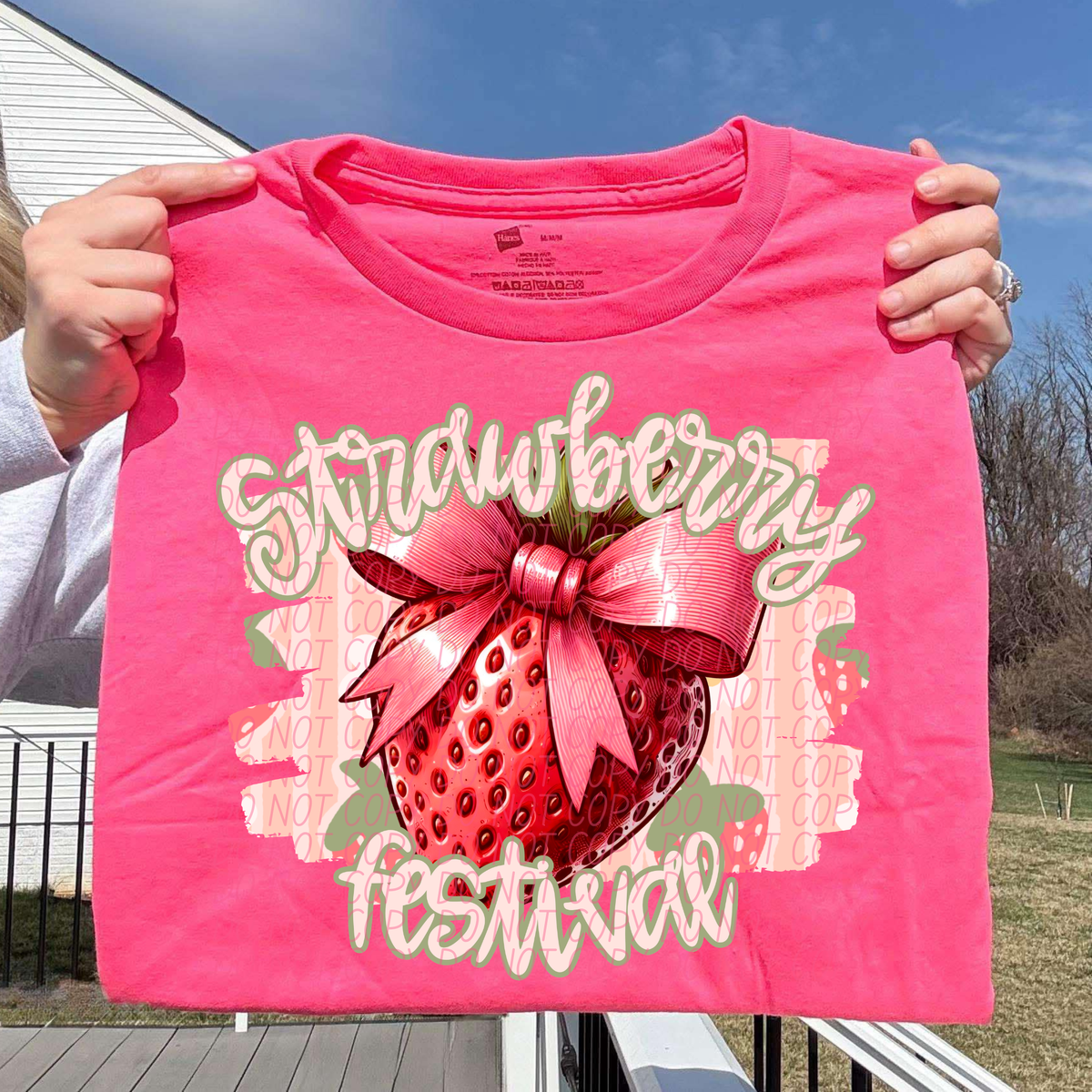 Strawberry festival BOW (City) DTF Transfer