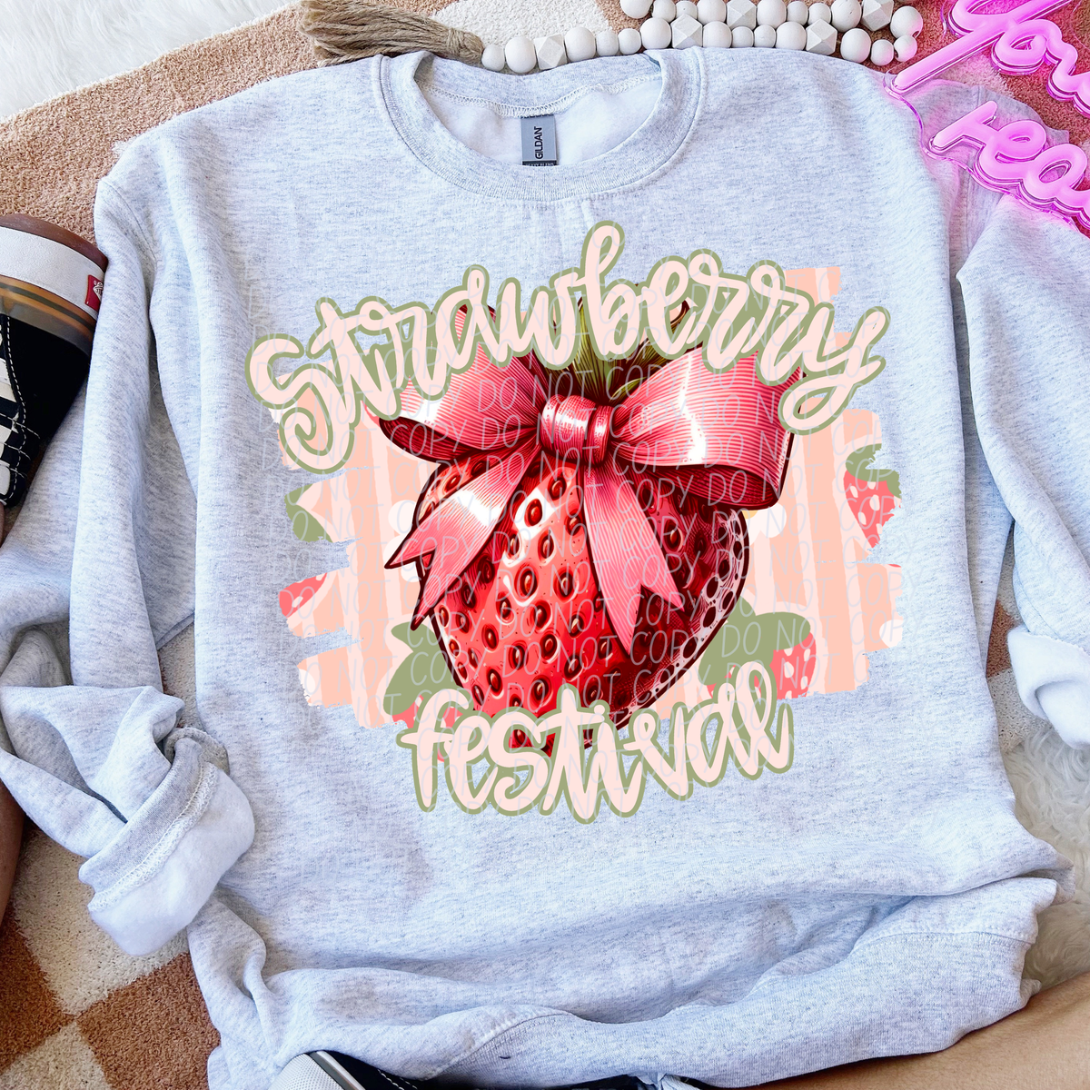Strawberry festival BOW (City) DTF Transfer