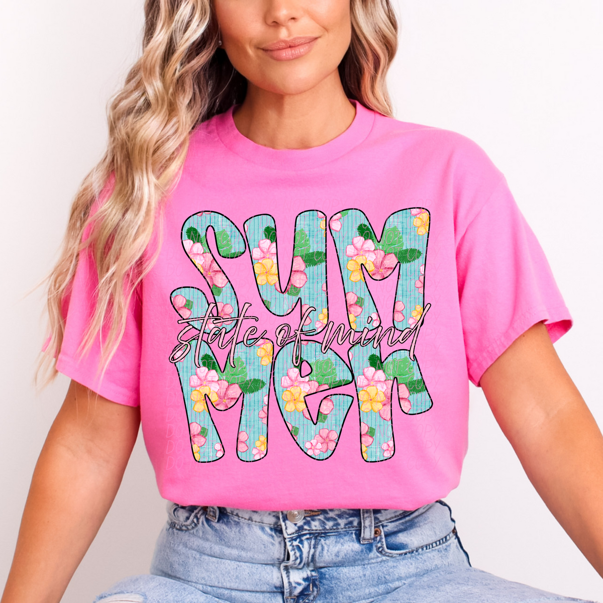 Summer State of Mind Floral (CITY) DTF transfer