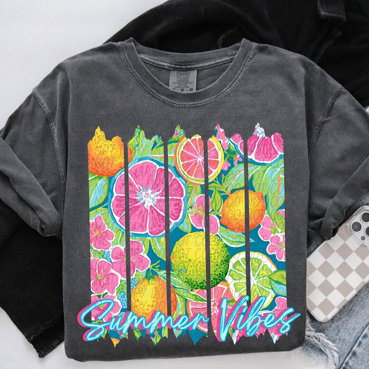 Summer Vibes Fruits (CITY) DTF transfer