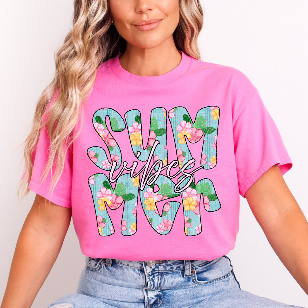 Summer Vibes Floral (CITY) DTF transfer