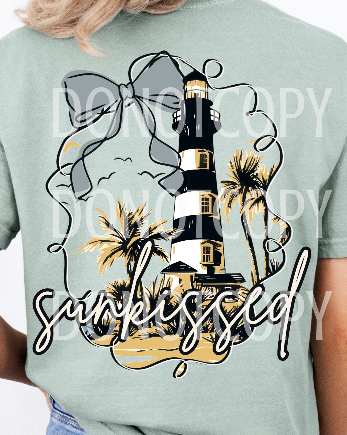 Sunkissed Lighthouse BACK (CSG) 105048 DTF transfer