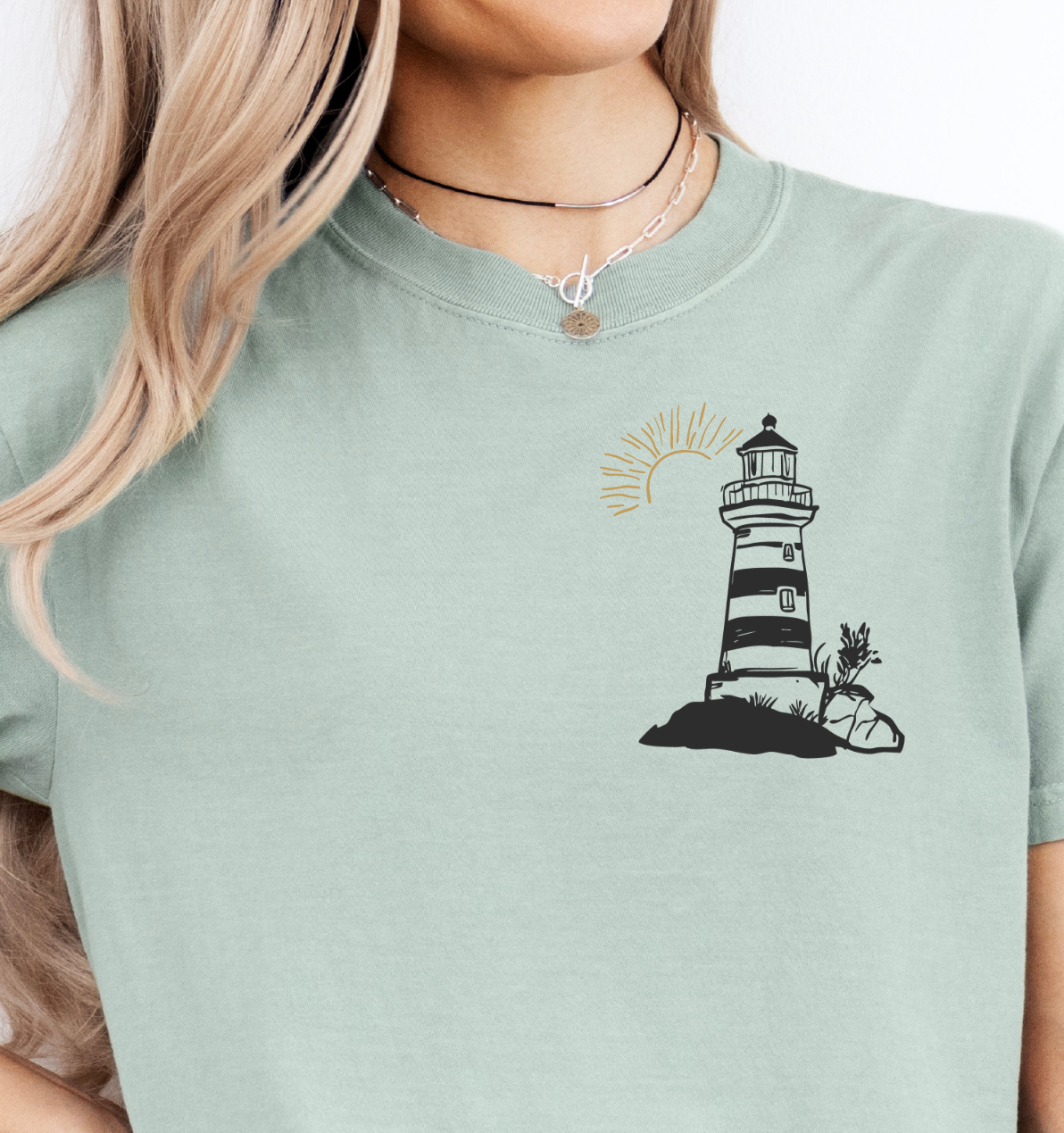 Sunkissed Lighthouse POCKET (CSG) 105049 DTF transfer