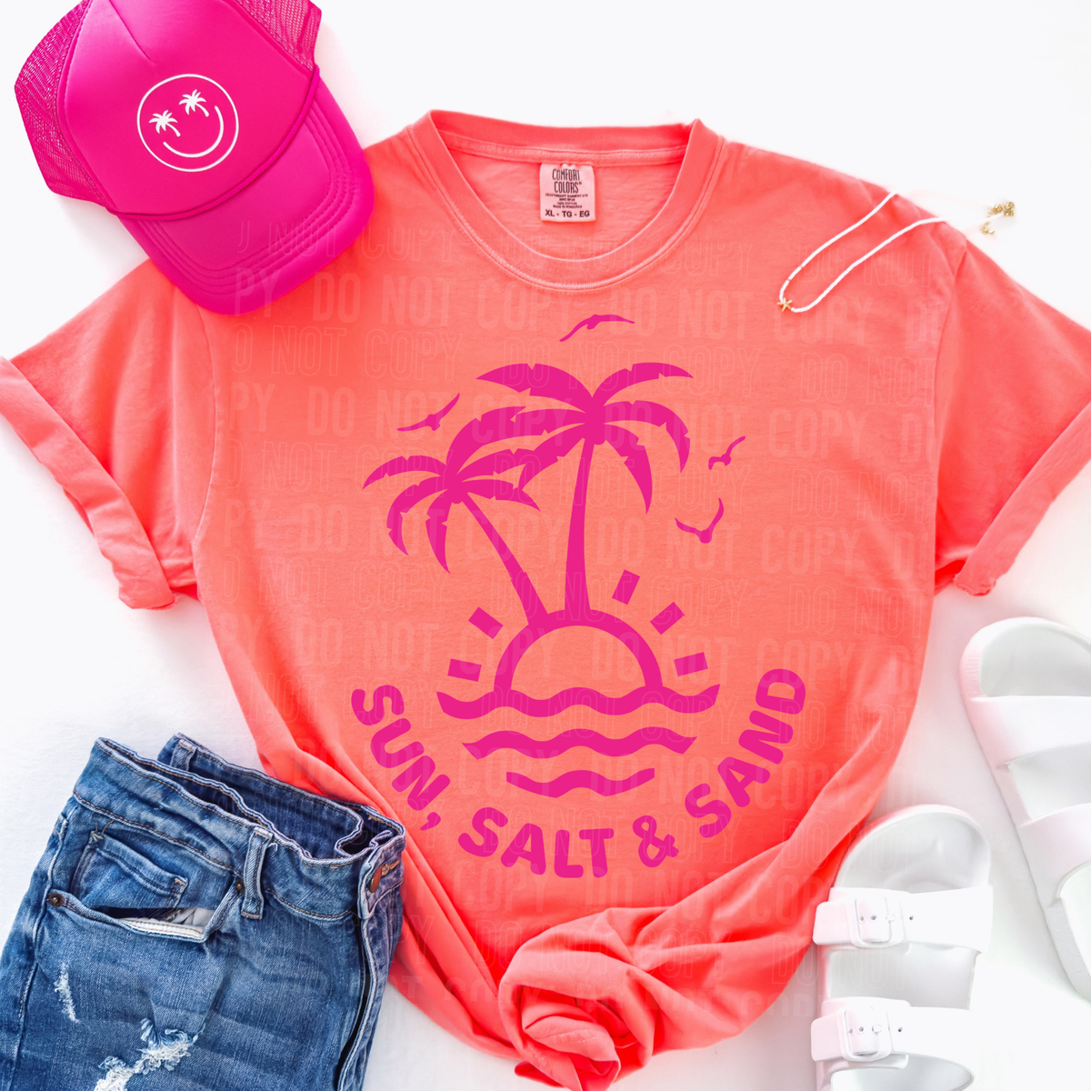Sun salt & sand pink (SBB) Sunday Special DTF transfer