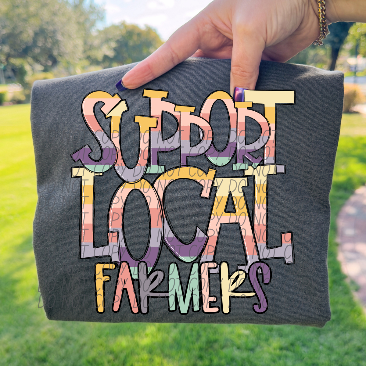 Support local farmers PASTEL (City) DTF Transfer