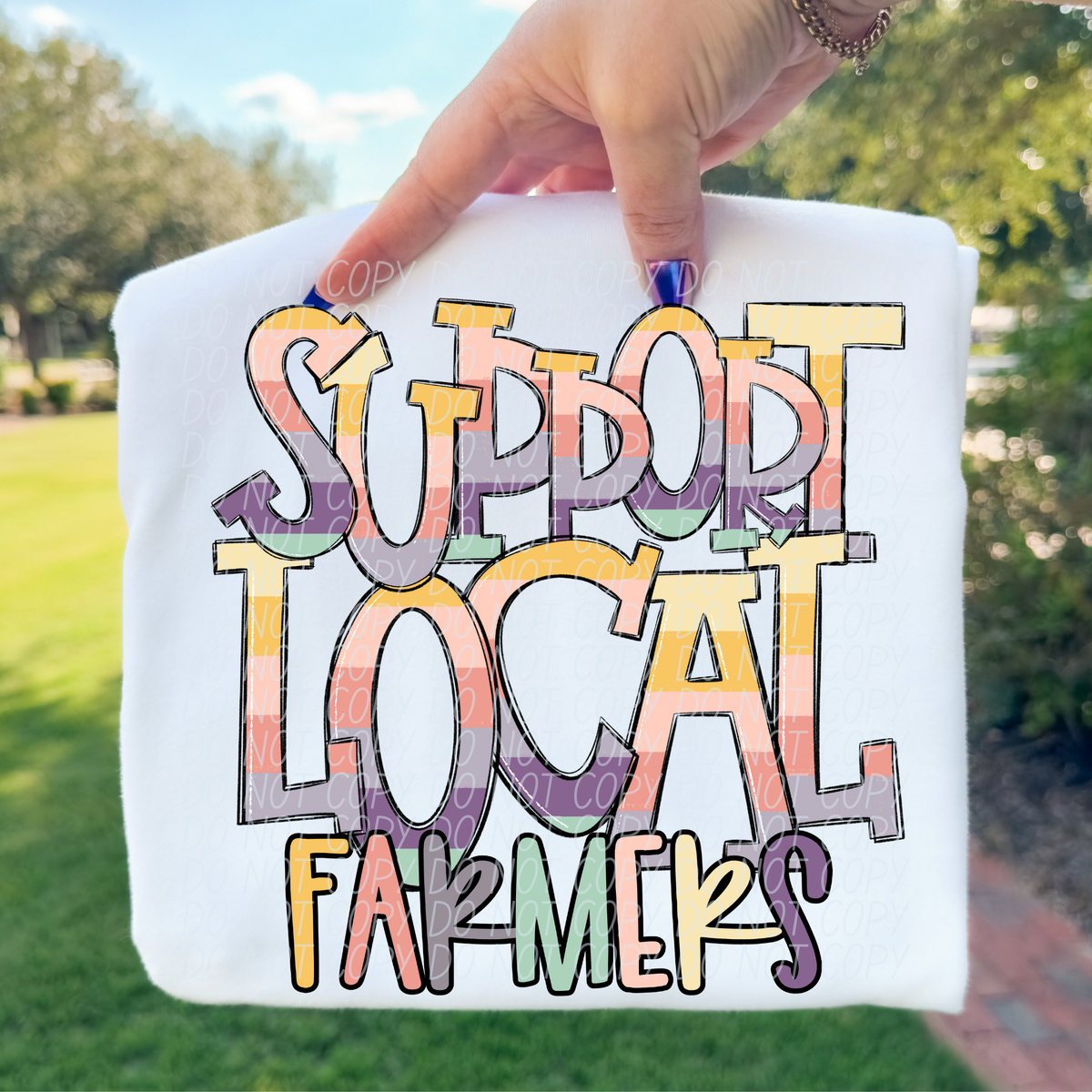 Support local farmers PASTEL (City) DTF Transfer
