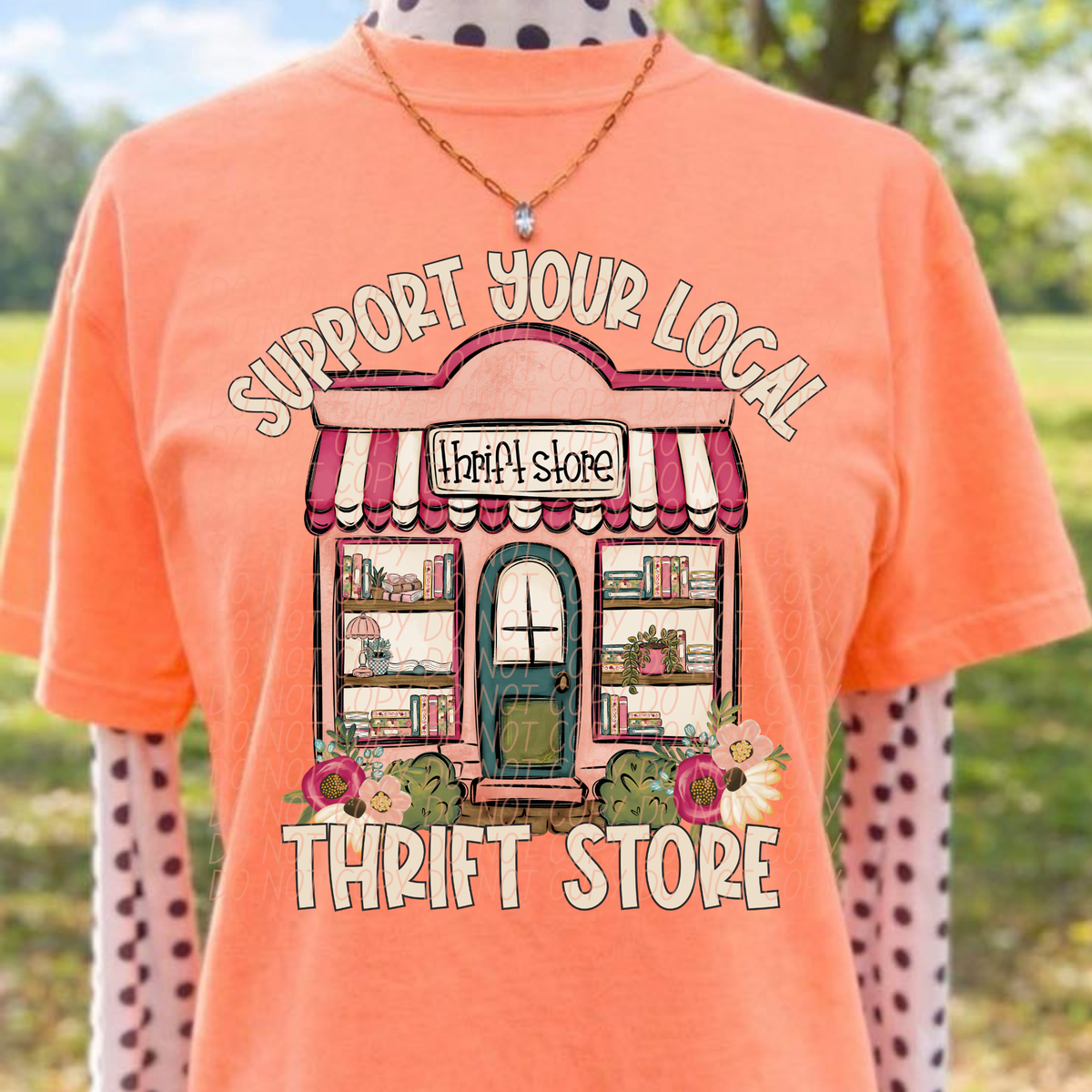 Support your local thrift store (City) DTF Transfer