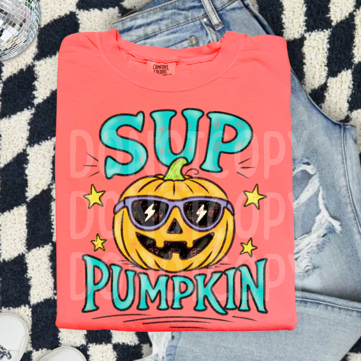 Sup pumpkin TEAL (CSG) DTF Transfer