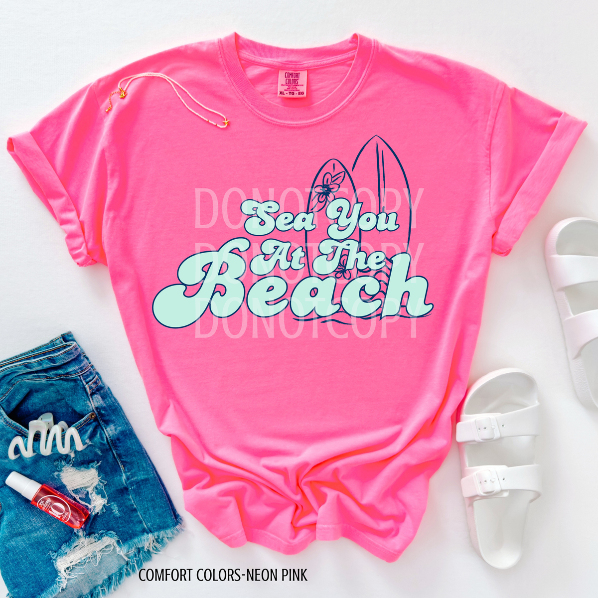Sea you at the beach surf (CSG) 105057 DTF transfer