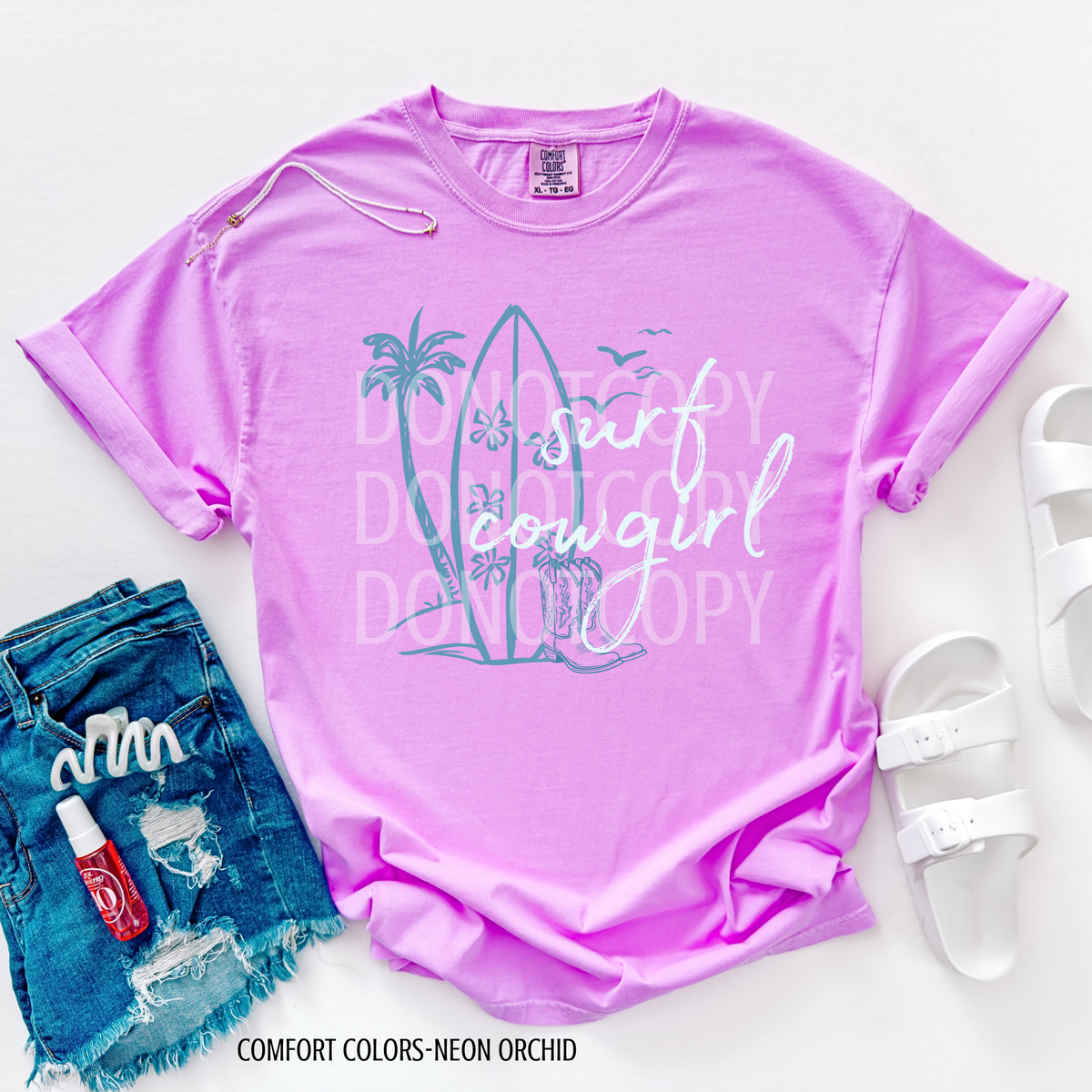 Surf Cowgirl (CSG) 105078 DTF transfer