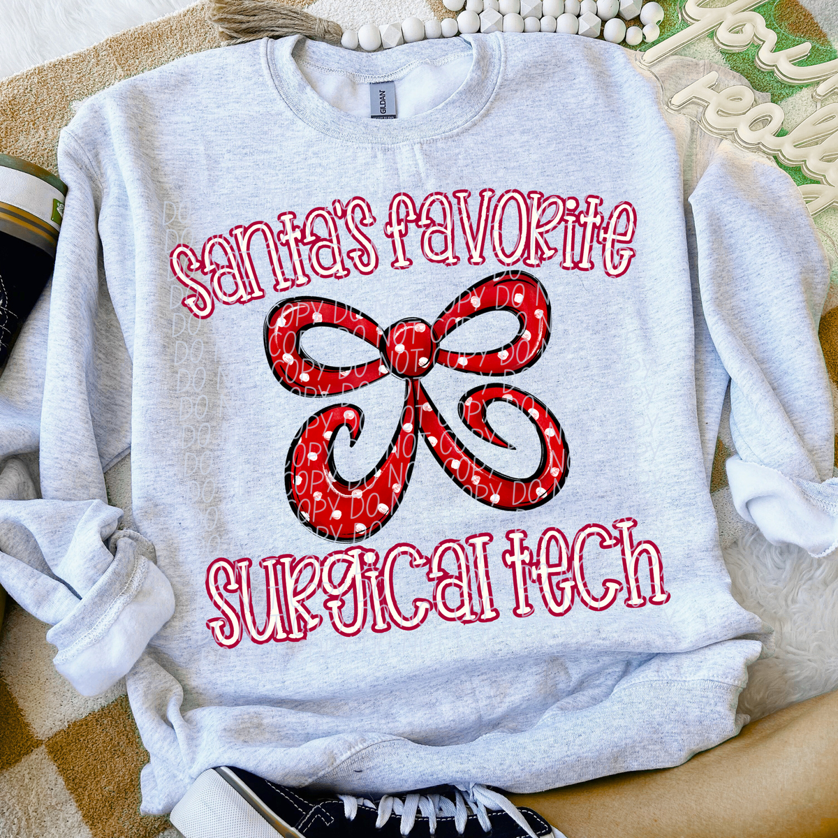 Santa's Favorite Surgical Tech (City) DTF Transfer