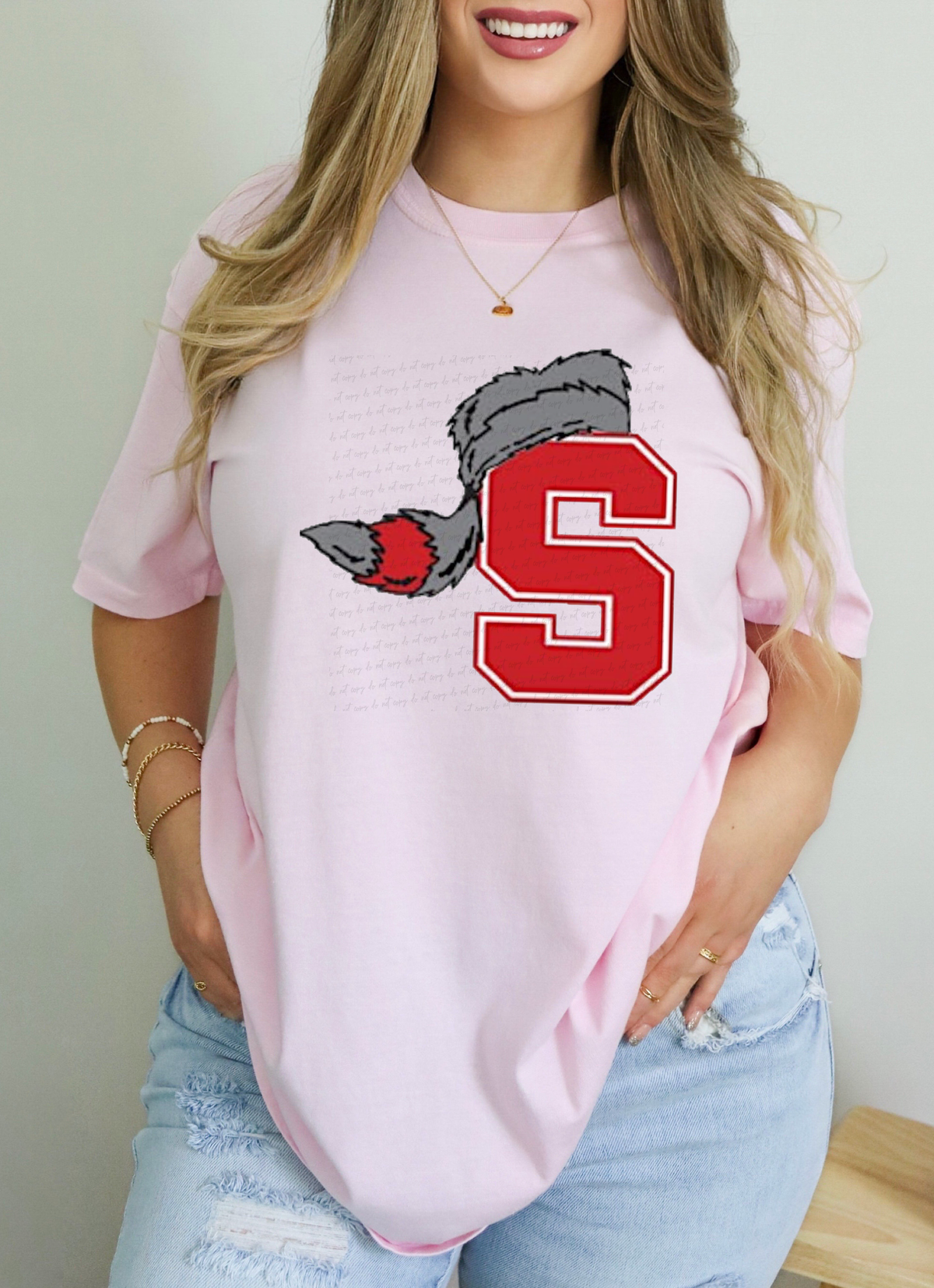 S Varsity Font Hat 114894 DTF transfer