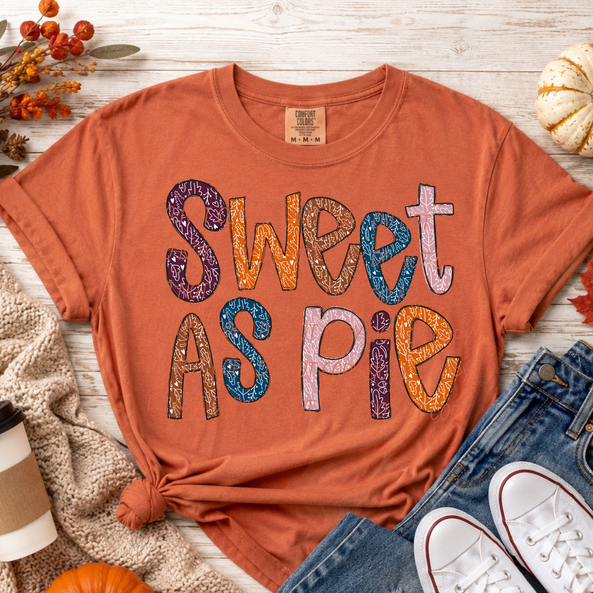 Sweet as pie-Font Only(CITY)DTF Transfer