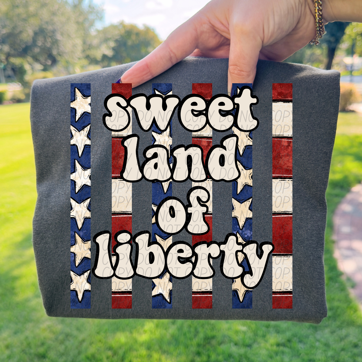 Sweet land of liberty (DWS) DTF Transfer
