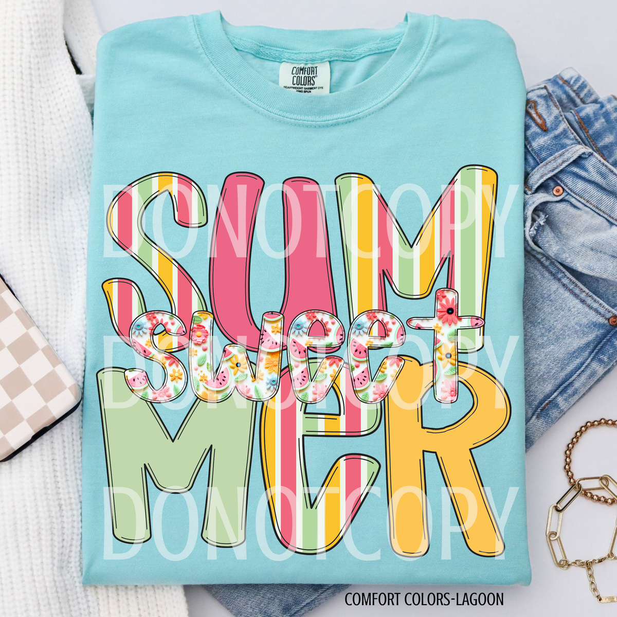 Sweet Summer patterns (CSG) 105077 DTF transfer