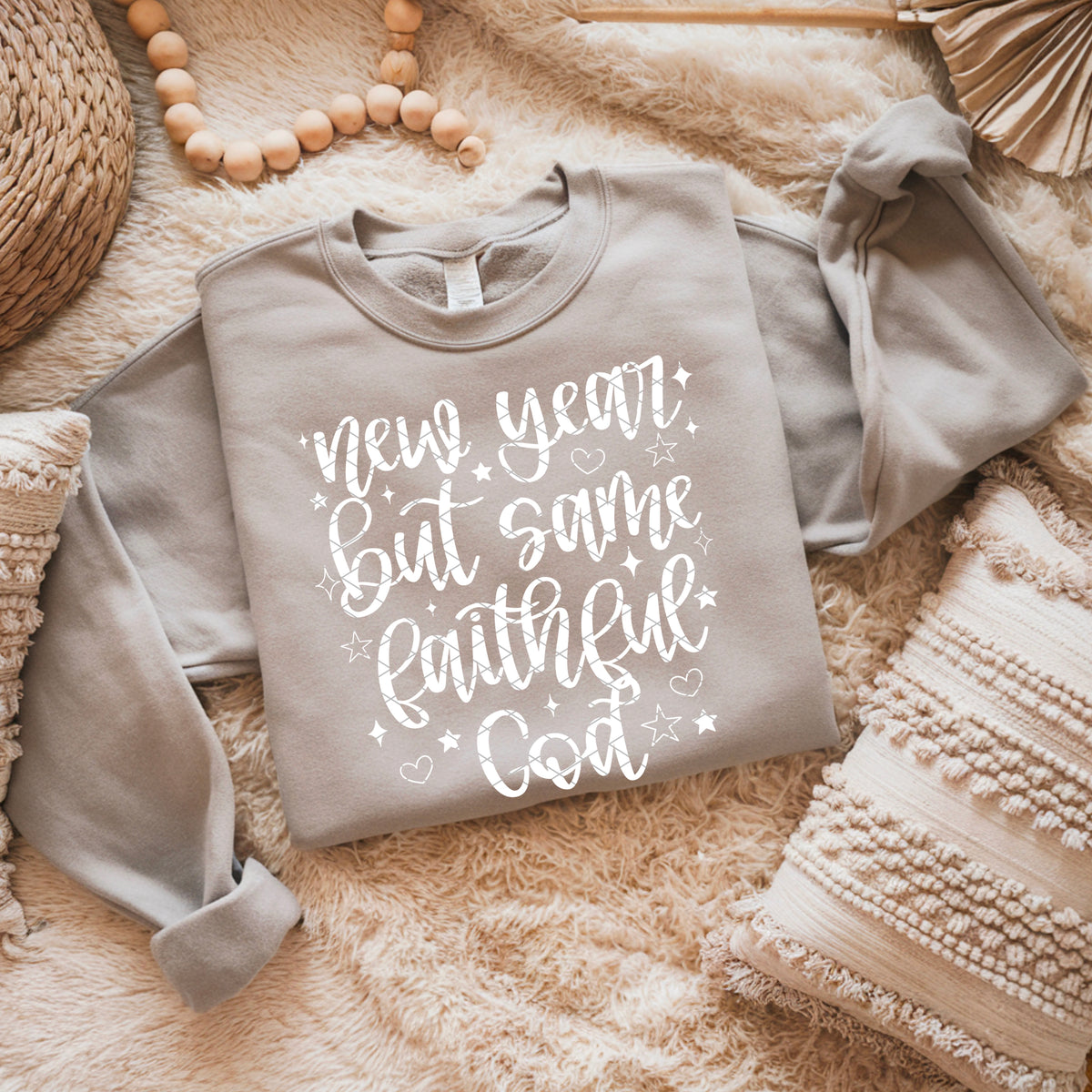 New year but same faithful god WHITE (SDD) DTF Transfer