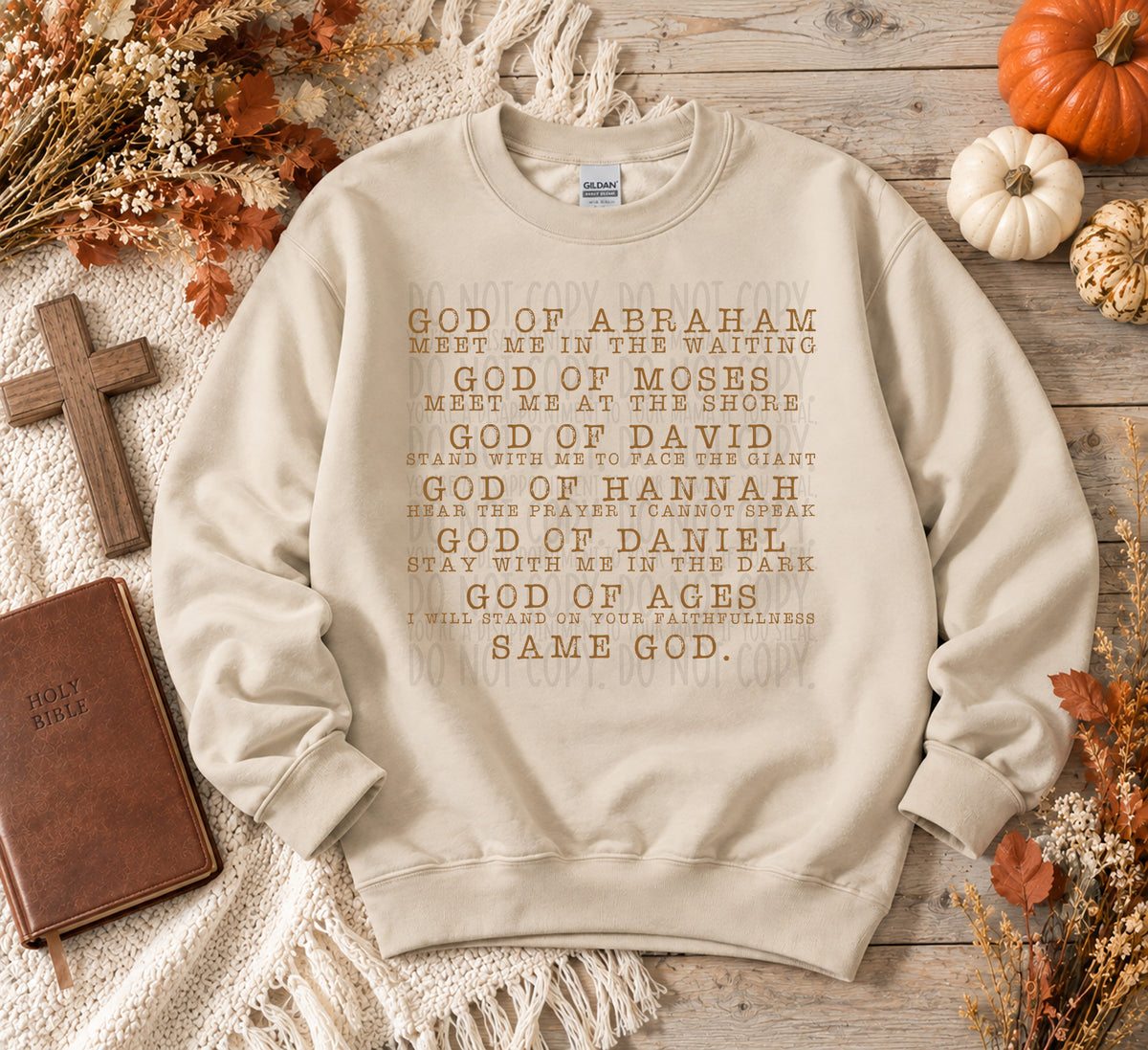 God of Abraham BROWN (SWD) DTF Transfer