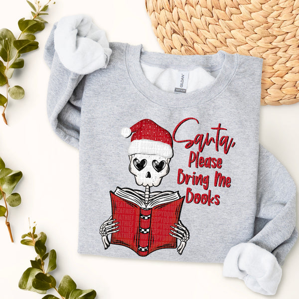 Santa Please Bring Me Books (SDD) DTF Transfer