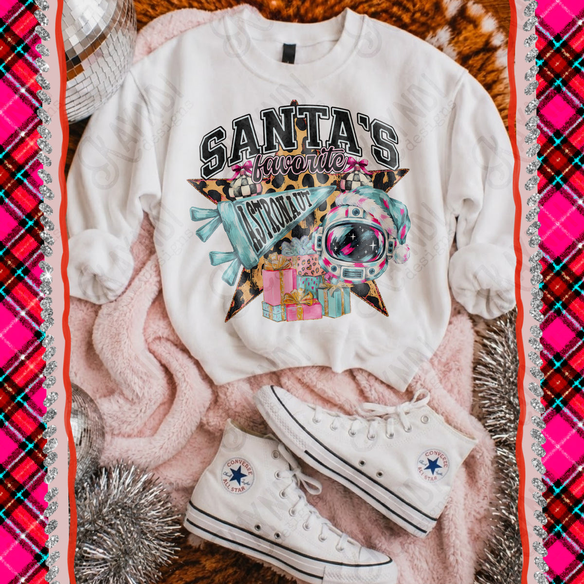 Santa's favorite Astronaut (Kayndi) DTF Transfer