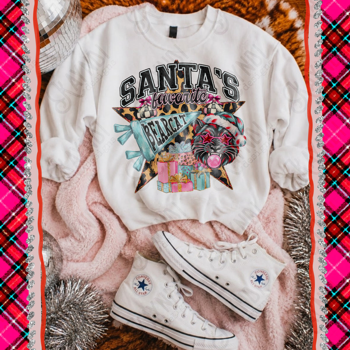 Santa's favorite Bearcat (Kayndi) DTF Transfer