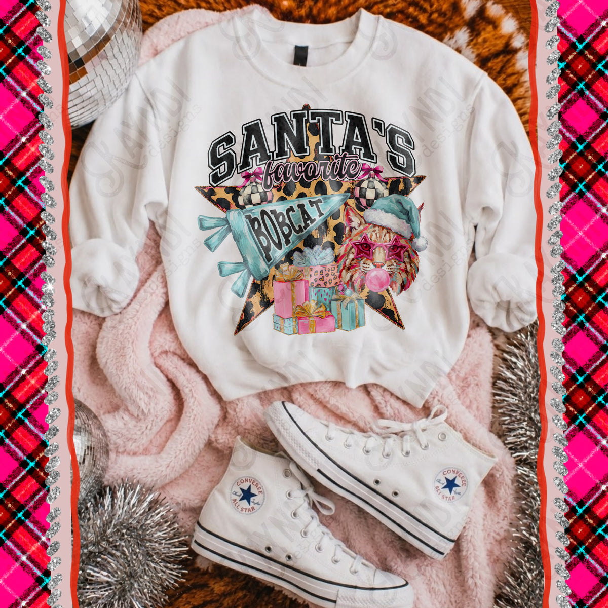 Santa's favorite Bobcat (Kayndi) DTF Transfer