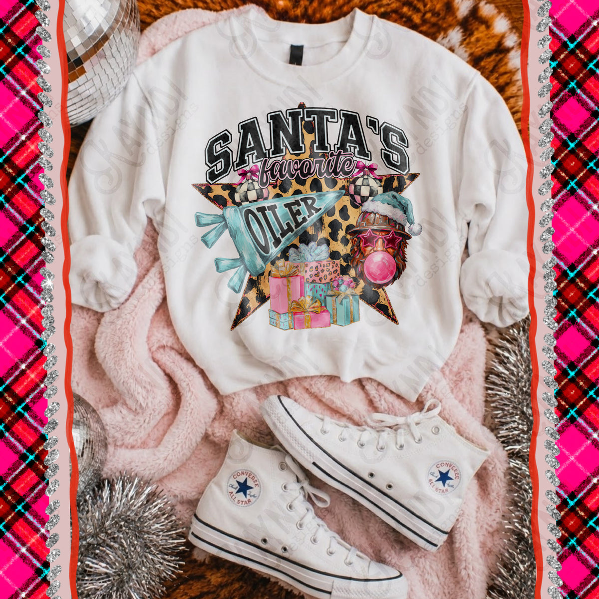 Santa's favorite Oiler (Kayndi) DTF Transfer