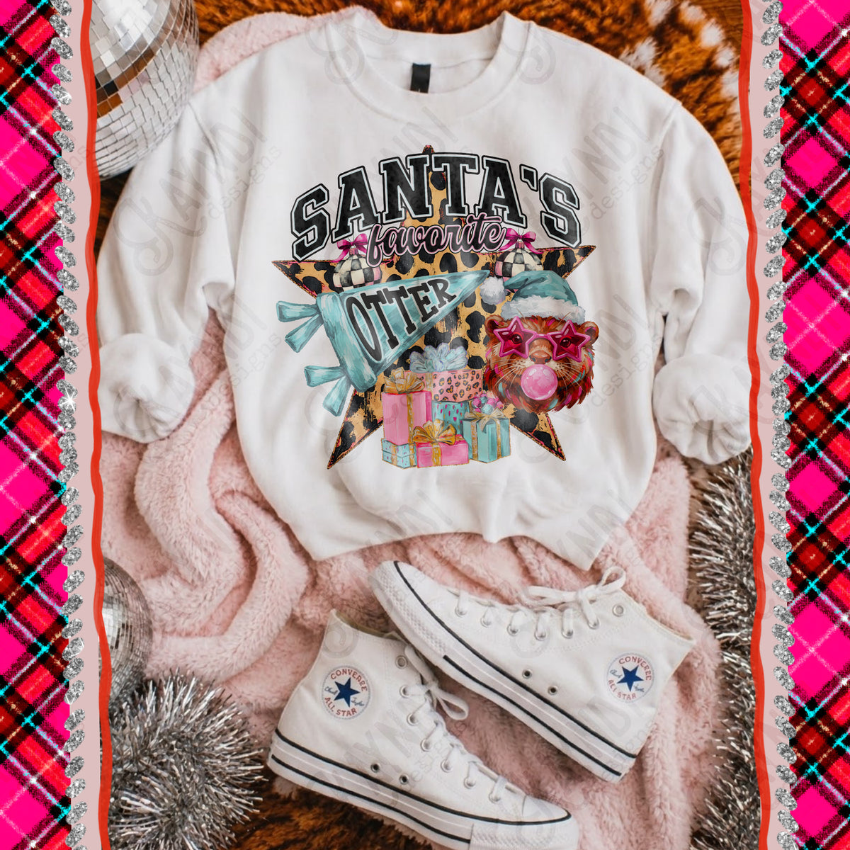 Santa's favorite Otter (Kayndi) DTF Transfer