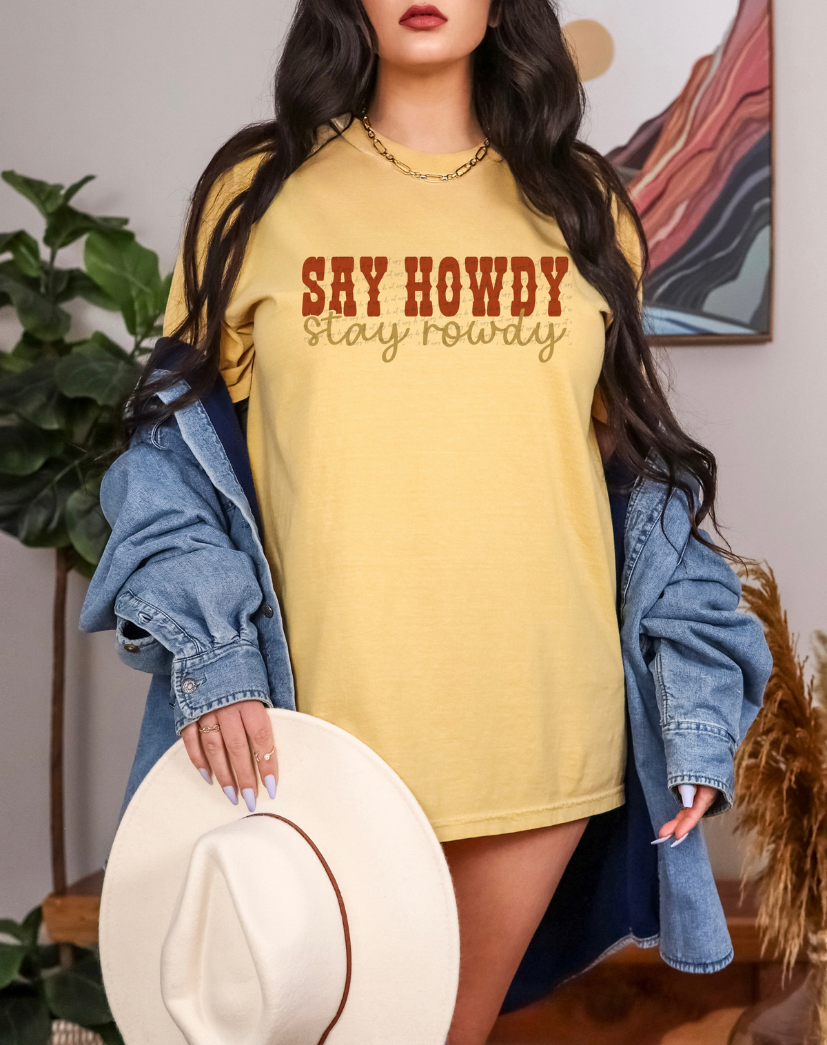 Say Howdy Stay Rowdy 86448 DTF Transfer