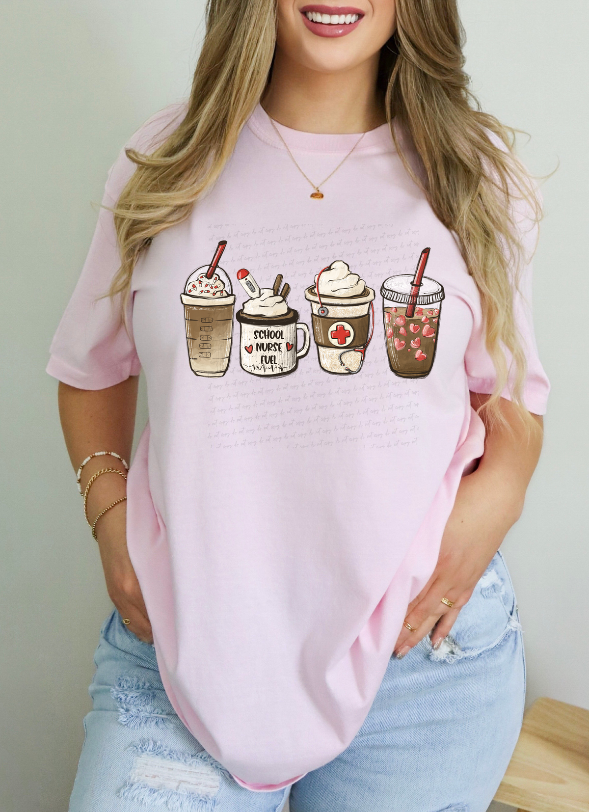 School Nurse Fuel Latte 114896 DTF transfer