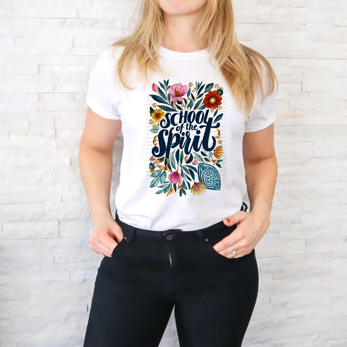 School Of The Spirit Floral 81016 DTF Transfer