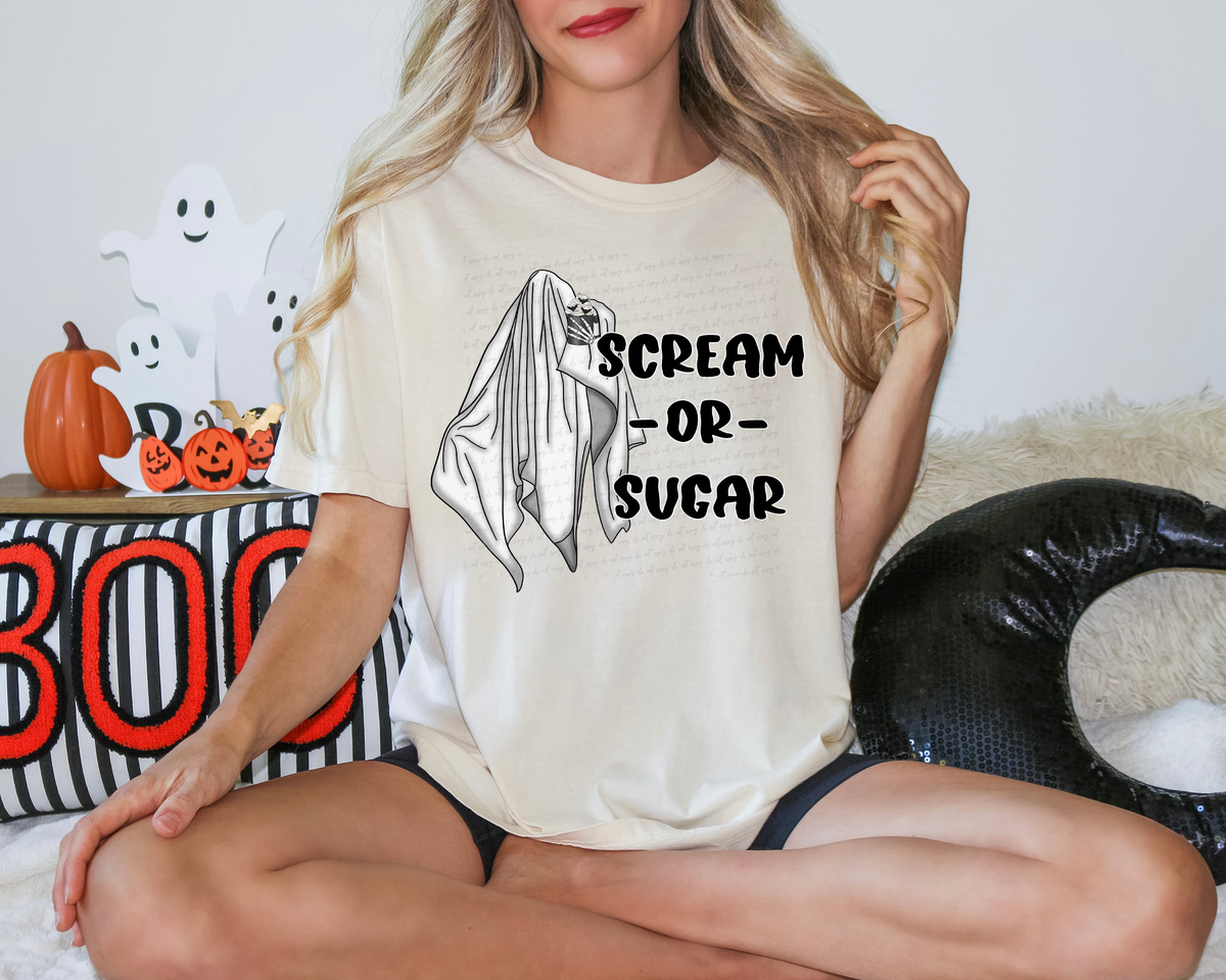 Scream or Sugar Ghost 115531 DTF transfer