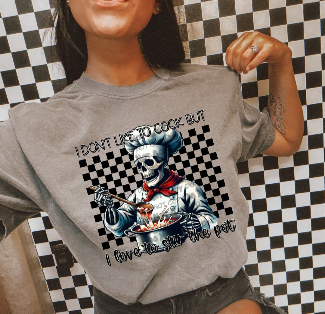 I don't like to cook but I love to stir the pot (LANE) 45153 DTF transfer