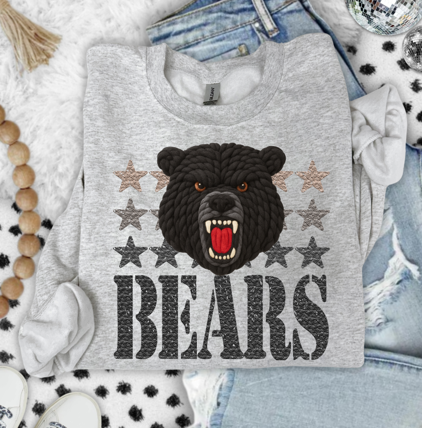 Bears Yarn Mascot (S&G) DTF transfer