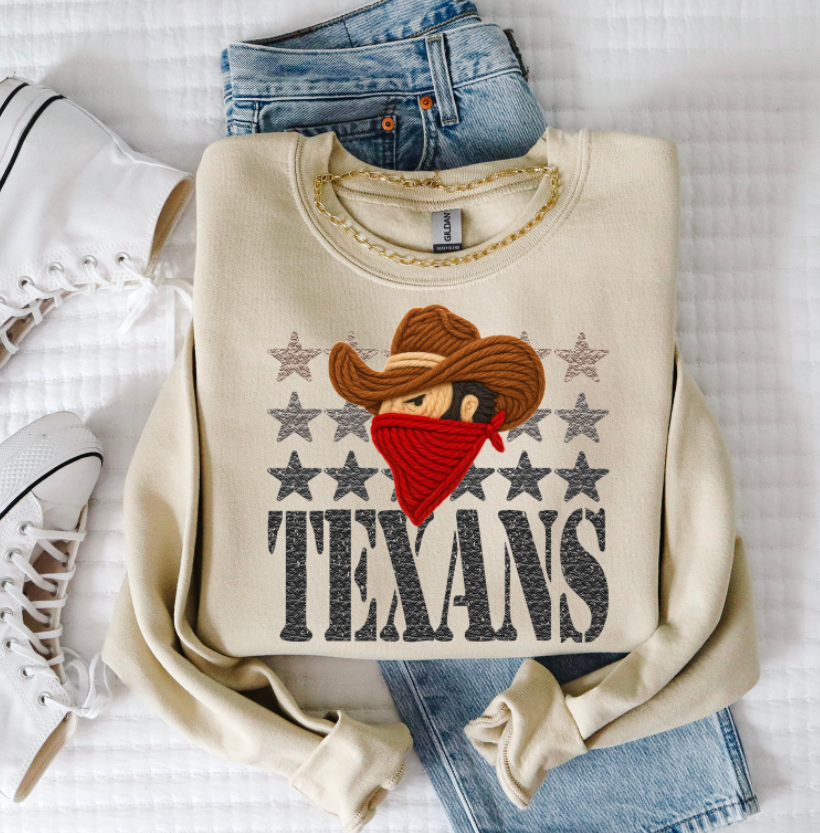 Texans Yarn Mascot (S&G) DTF transfer