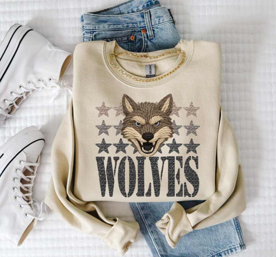 Wolves Yarn Mascot (S&G) DTF transfer