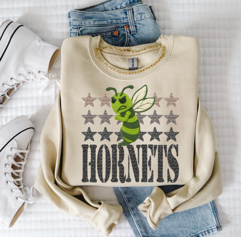 Hornets Yarn Mascot (S&G) DTF transfer
