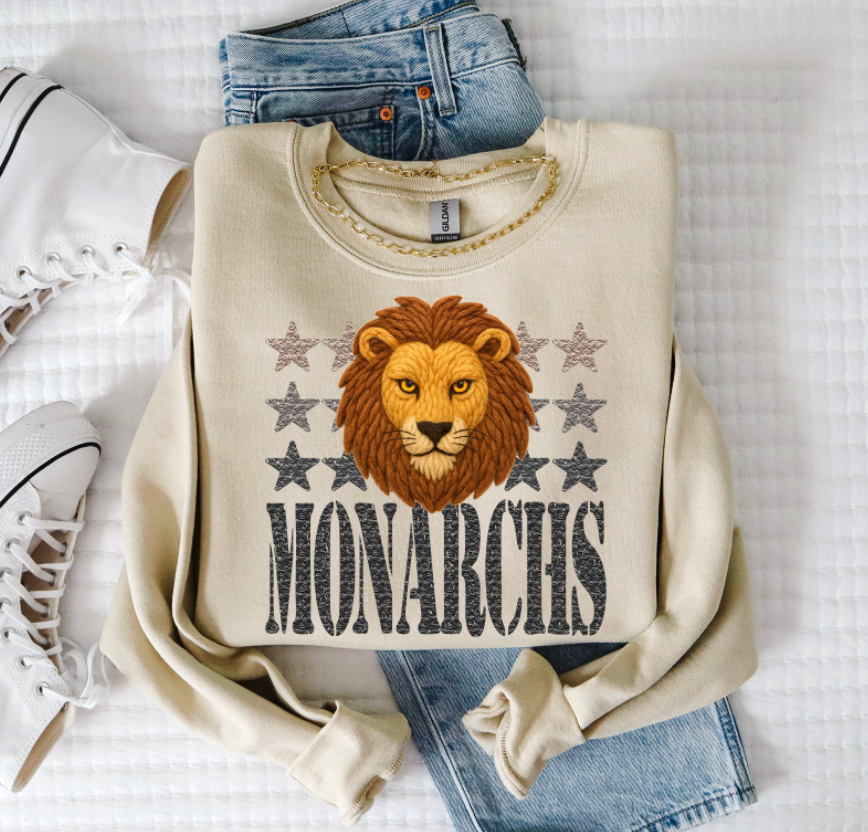Monarchs Yarn Mascot (S&G) DTF transfer