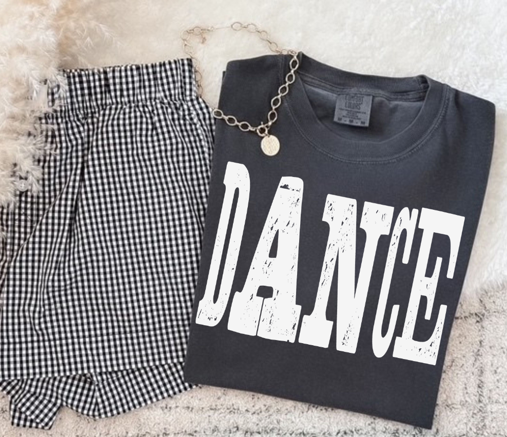 Dance white grunge (S&G) DTF Transfer