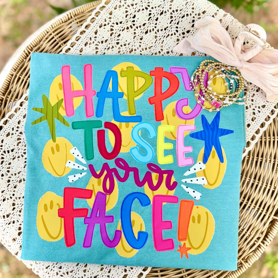 Happy to see your face Sunday Special DTF transfer