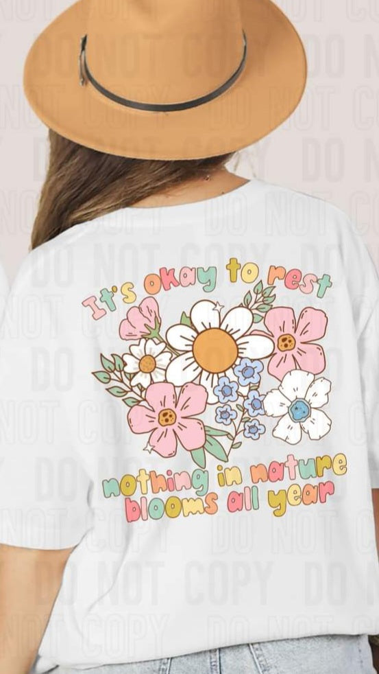 It’s okay to rest back print DTF transfer