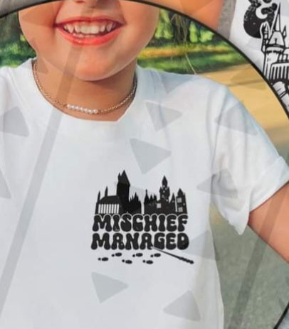 Mischief managed BLACK DTF TRANSFER