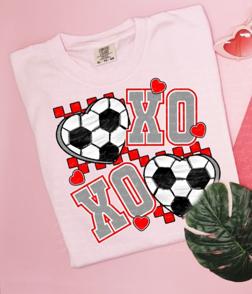 Xo soccer red 18955 DTF transfer